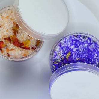 Flaméa Bath Soak Salts - Rose Oud and Lavender