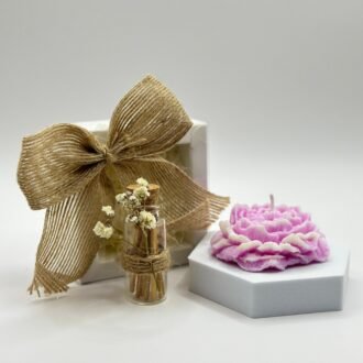 Peony Bloom –  Pack of 10 candles (only candles included – no box custom packaging)